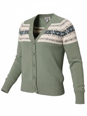 Edinburgh Woolen Mill Shetland Woman's Vintage Sweater  Wool Button Up  Size 12